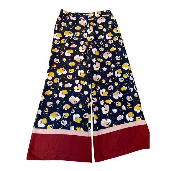 Boden Floral Wide-Leg Trousers, Size 12R - Picture 6 of 13